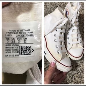 Converse Chuck Taylor High Tops in White